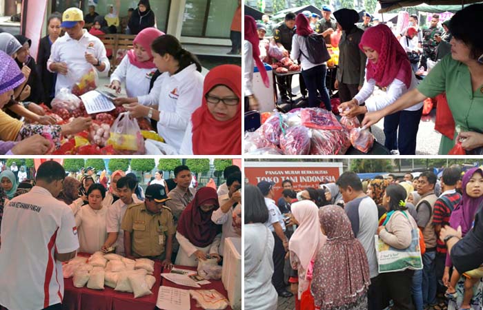 Stok Pangan Toko Tani di Depok Satu Jam Ludas Diburu Konsumen